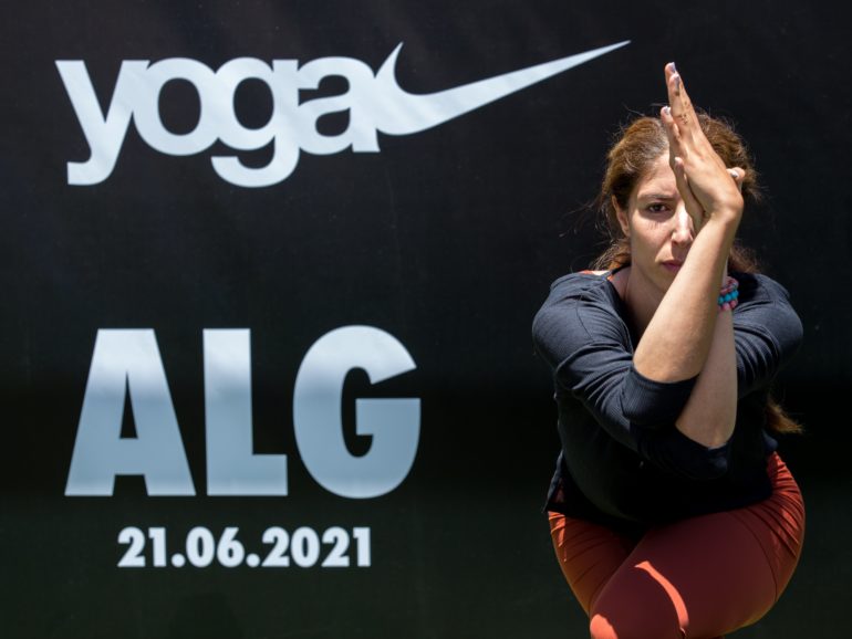 The NIKE YOGA DAY celebrated for the first time in Algeria!