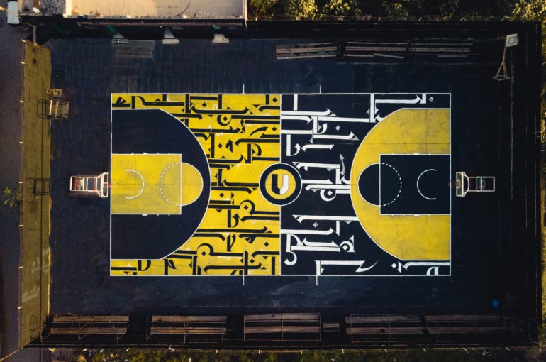 From an abandoned basketball court into a Street Art Work